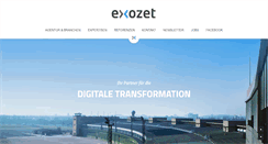 Desktop Screenshot of exozet.com