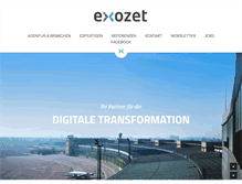 Tablet Screenshot of exozet.com